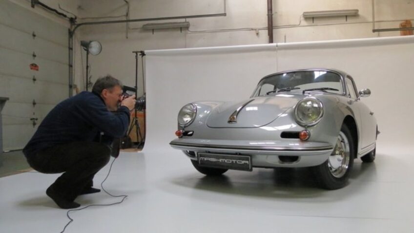 Felújított Porsche fotózás