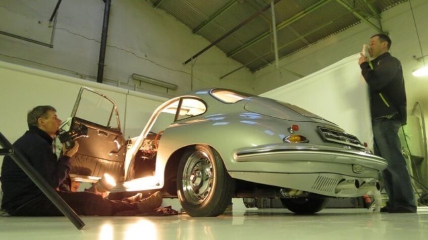 Felújított Porsche fotózás