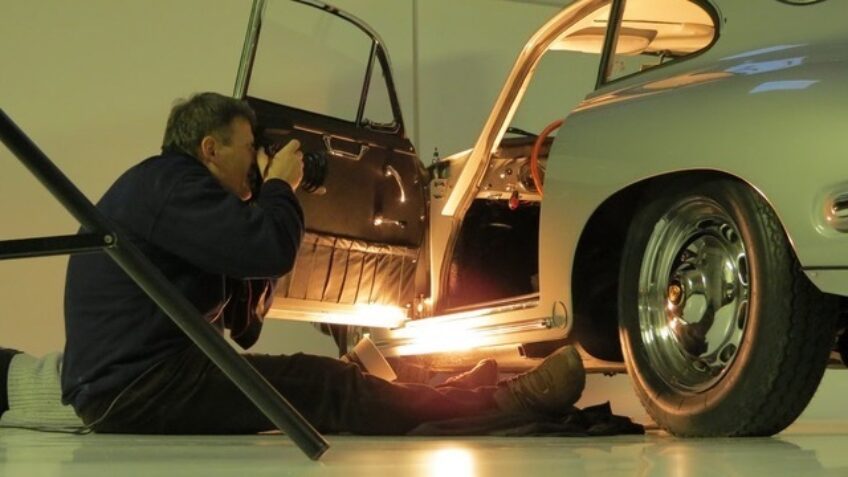 Felújított Porsche fotózás