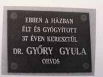 Emléktábla a szülőfalumban